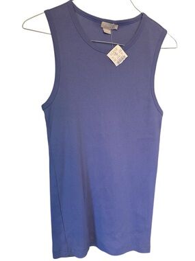 J. Crew Blue Ribbed Tank Top